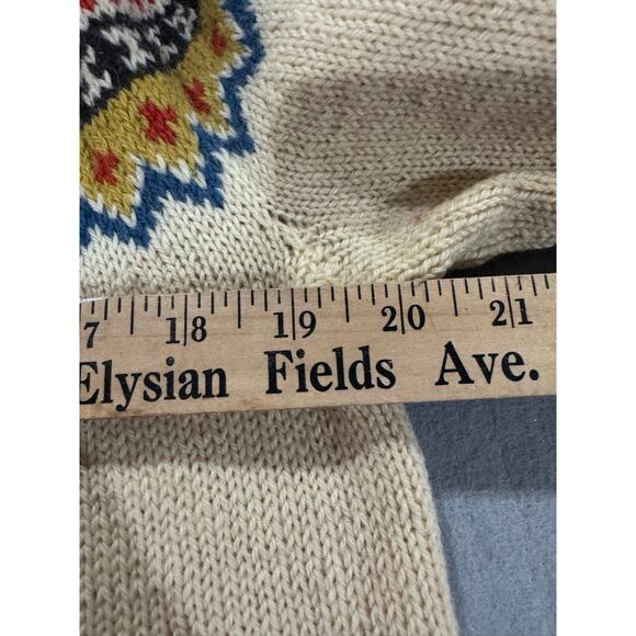 Vintage Husfliden Hand Knit Wool Cardigan Lillehammer Norway - Picture 4 of 10